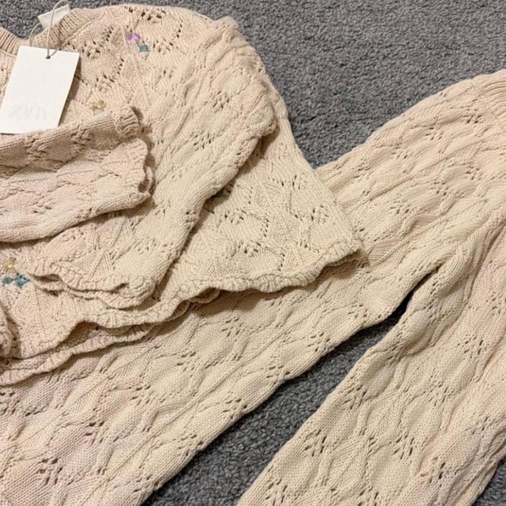 Zara Cream Knit Sweater